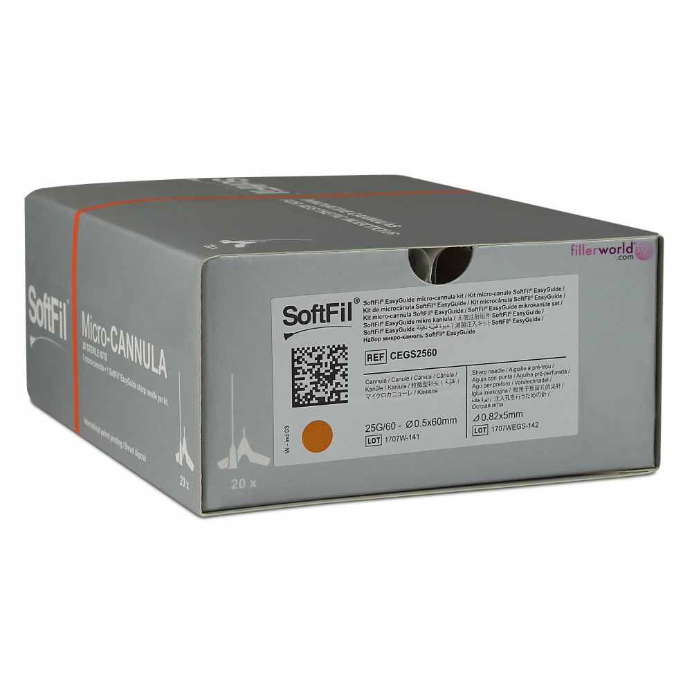 SoftFil Easy Guide 25G/60  (20 needles) CEGS2560