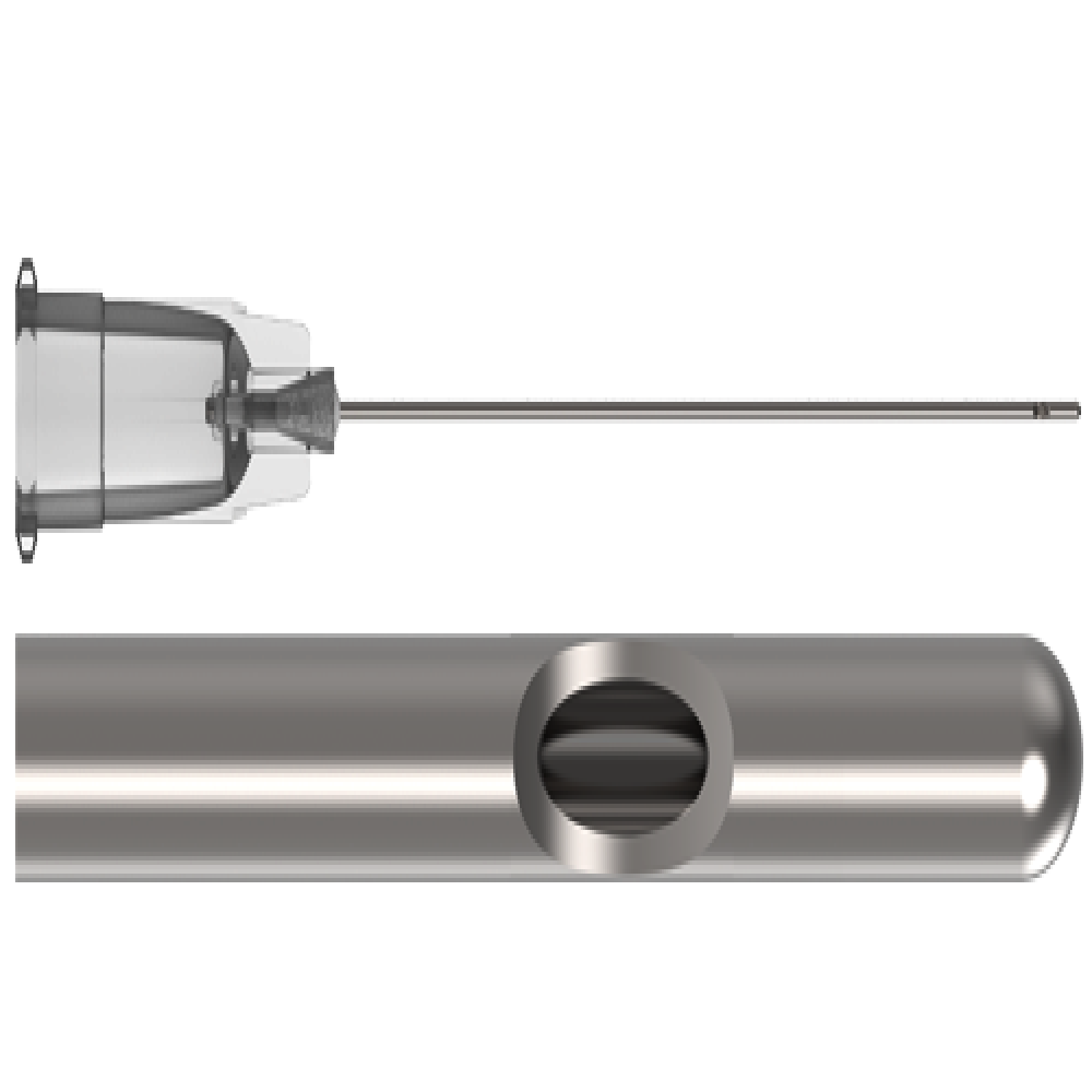 TSK Closed Single Hole Cannula 25G x 50mm (2”)  CSH-25050-025- 1 BOX OF 25