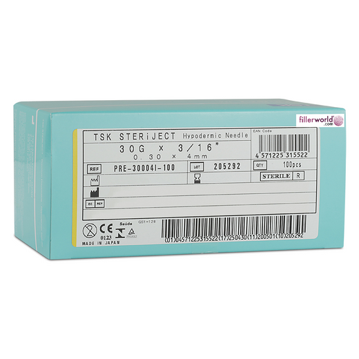 TSK Pre Regular Hub Needle 30G x 4mm (3/16