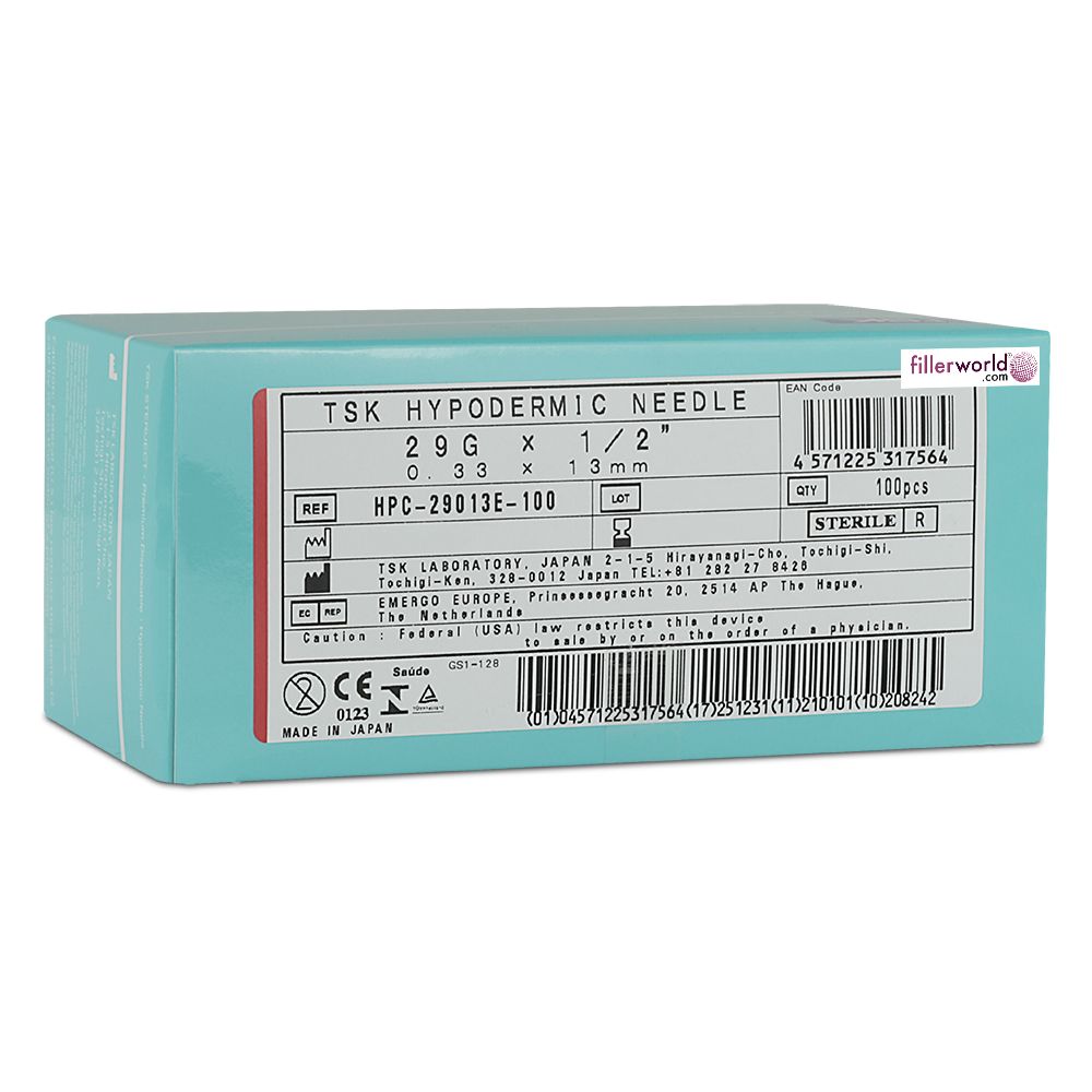 TSK Hypodermic Needles 29g x 13mm (1/2