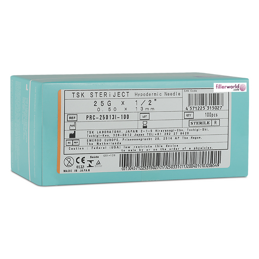 TSK SteriJect Hypodermic Needle 25g x 13mm (1/2
