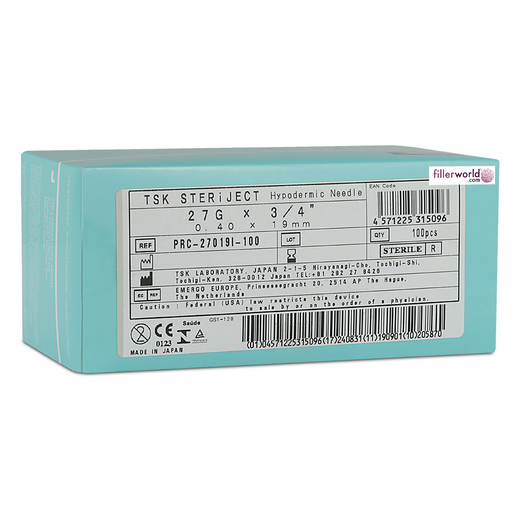 TSK SteriJect Hypodermic Needle 27g x 19mm (3/4