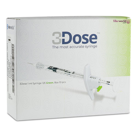 Vlow medical  3 Dose (1ml Syringe 125 Green, Box 10 pcs)