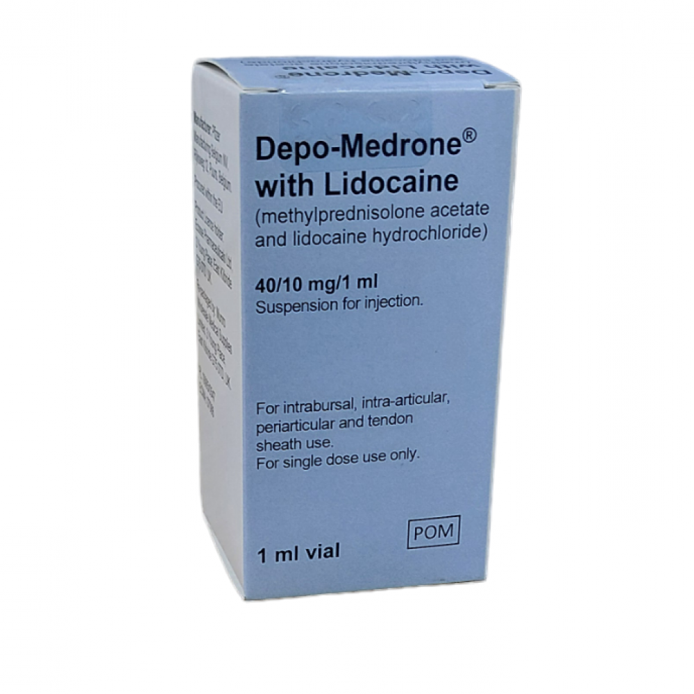 Depo-Medrone with Lidocaine 40/10 mg/1 ml Injection (1 x 1ml vial)