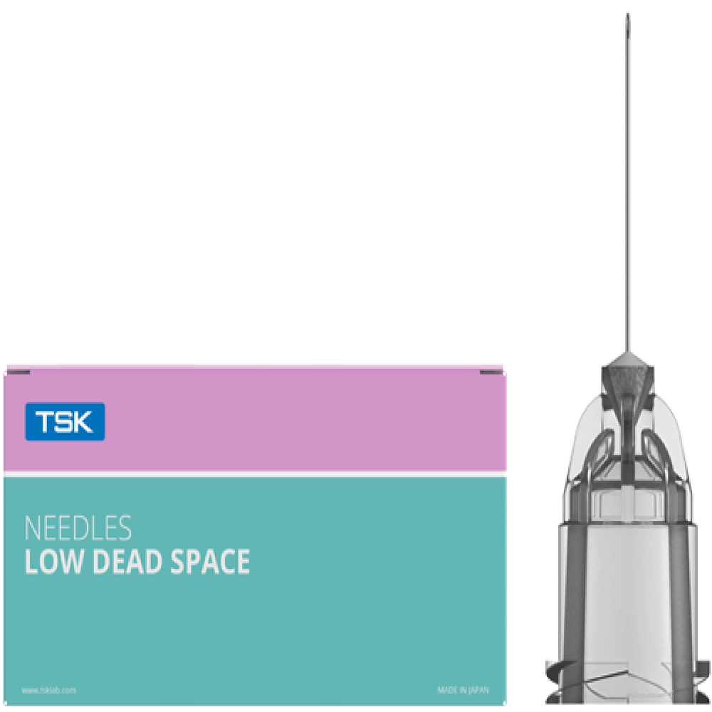 TSK Low Dead Space Hub Needle 30g x 13mm (1/2'') LDS-30013I 1 BOX OF 100
